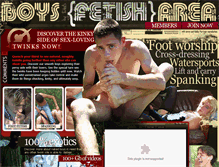 Tablet Screenshot of boysfetisharea.com